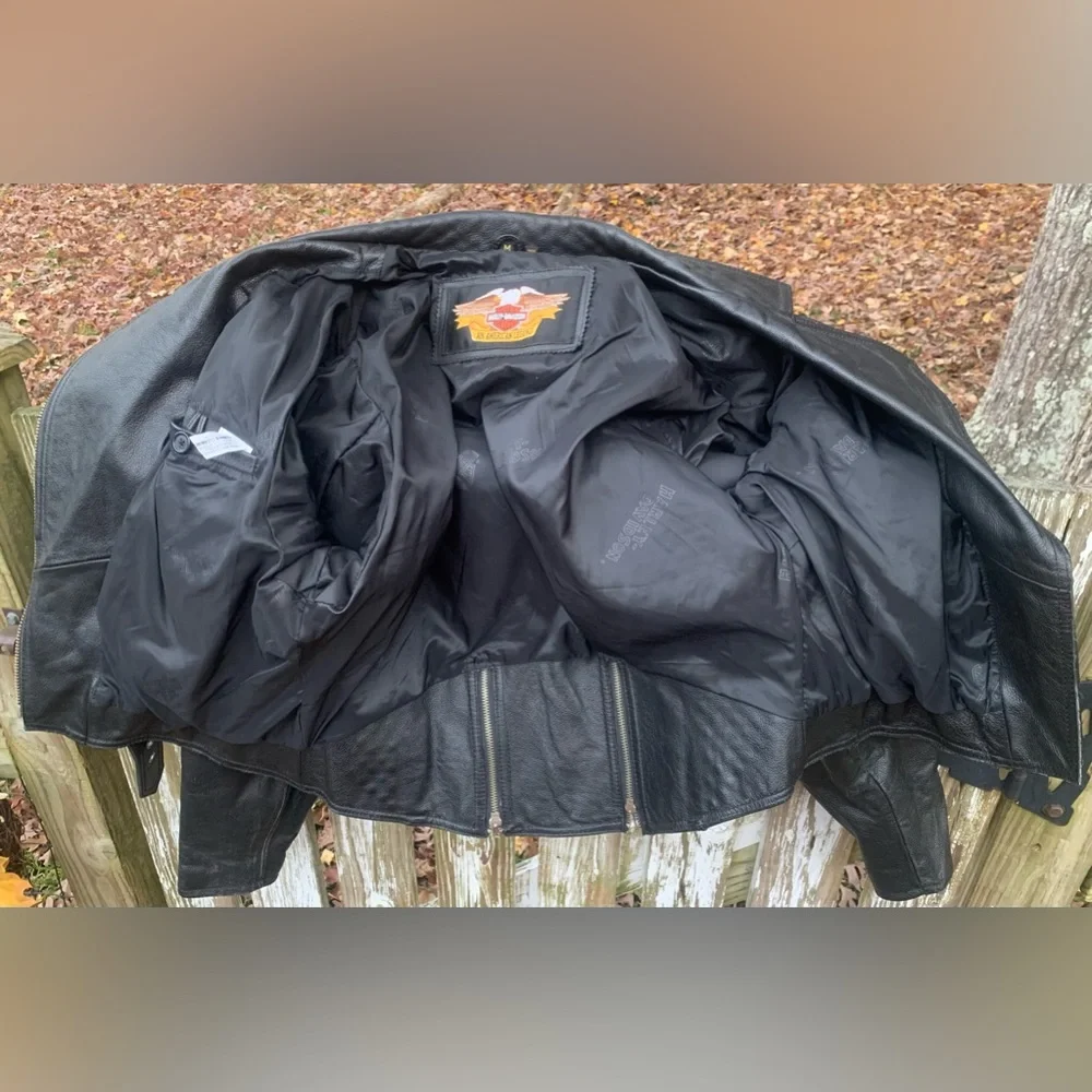 πHost Pick π Harley Davidson Leather motorcycle jacket - Picture 11 of 16